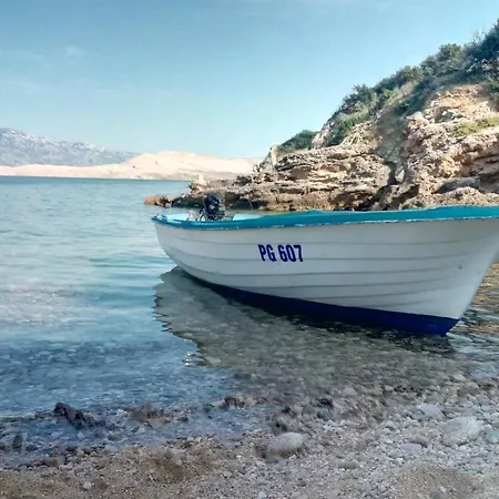 Mila Pet Friendly Holiday House With Private Place On The Beach Pag Town Kültér fotó