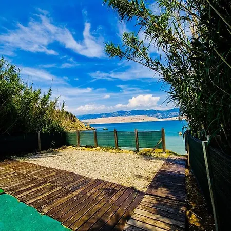 Mila Pet Friendly Holiday House With Private Place On The Beach Pag Town Kültér fotó